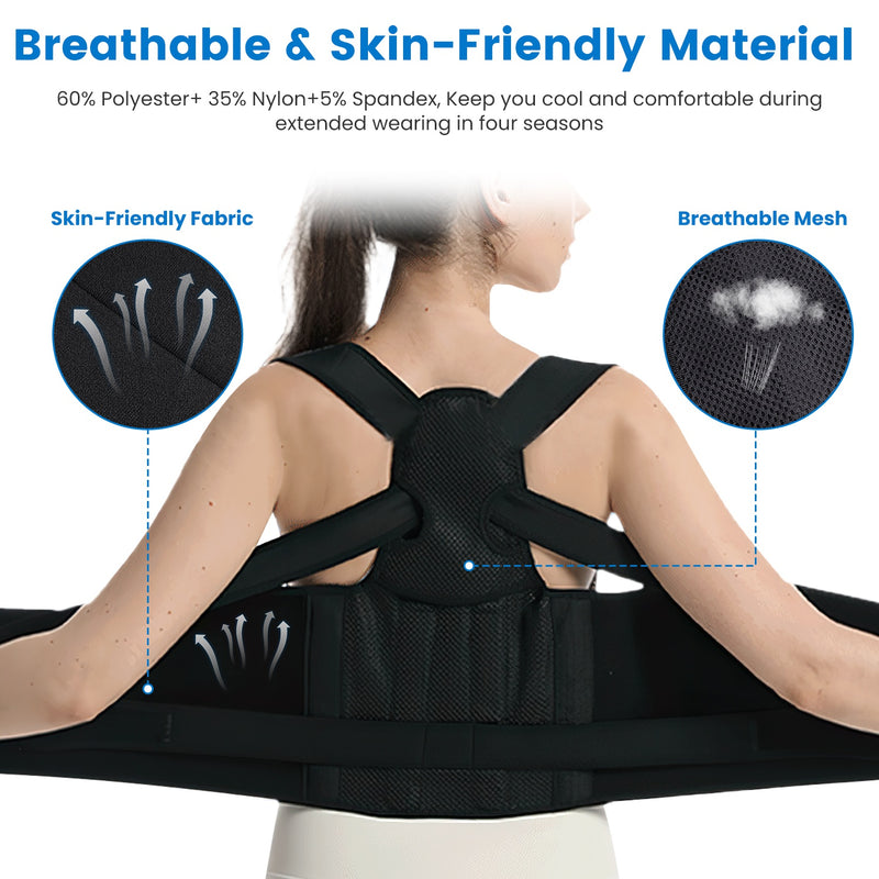 Unisex Posture Corrector - Upper Back Trainer with 3 Size Options