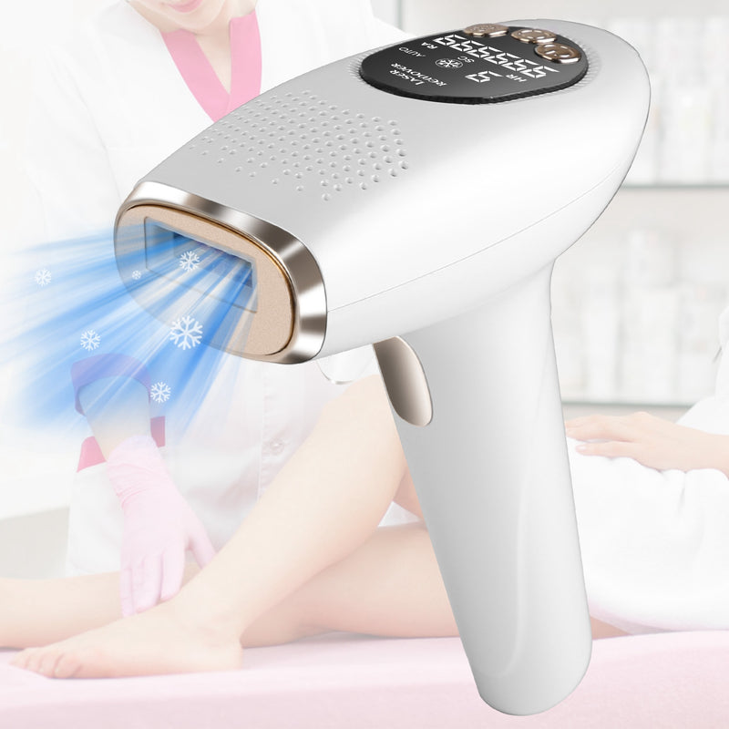 IPL Laser Hair Removal – Ice Cooling, 9 Intensities for Underarms, Legs, and Bikini