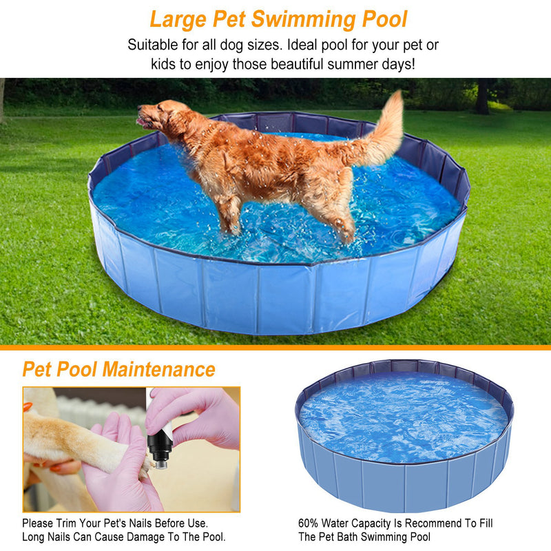 Pet Bathtub - 160cm PVC Pool for Dogs and Cats