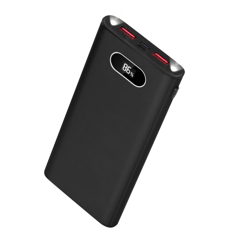 20000mAh Portable Charger – Compact Power Bank with Dual USB Output and LED Light