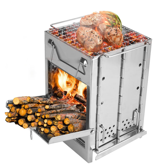 Foldable Travel Stove – For Camping, Hiking, and BBQ