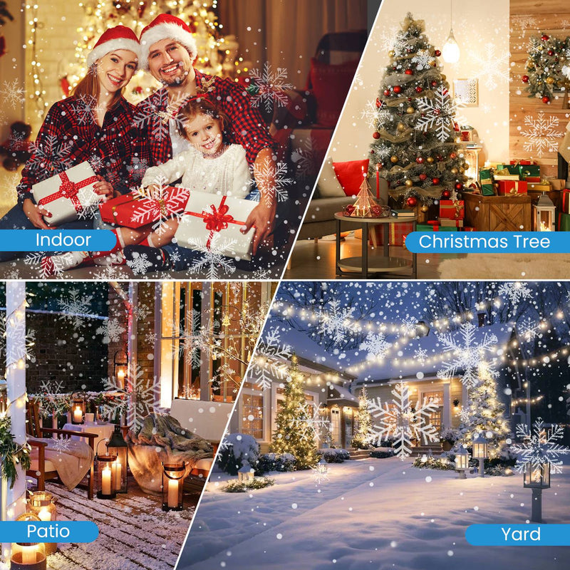LED Snowflake Projector – Dual Adjustable Head IP44