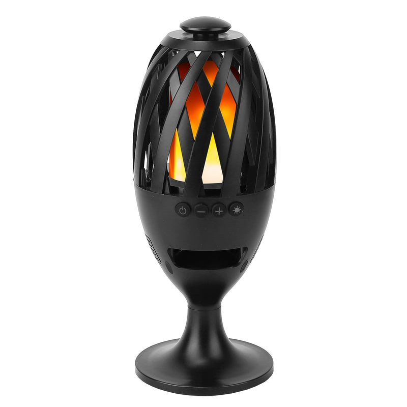 LED Flame Effect Speaker – 5W Stereo Sound, IPX5, Portable