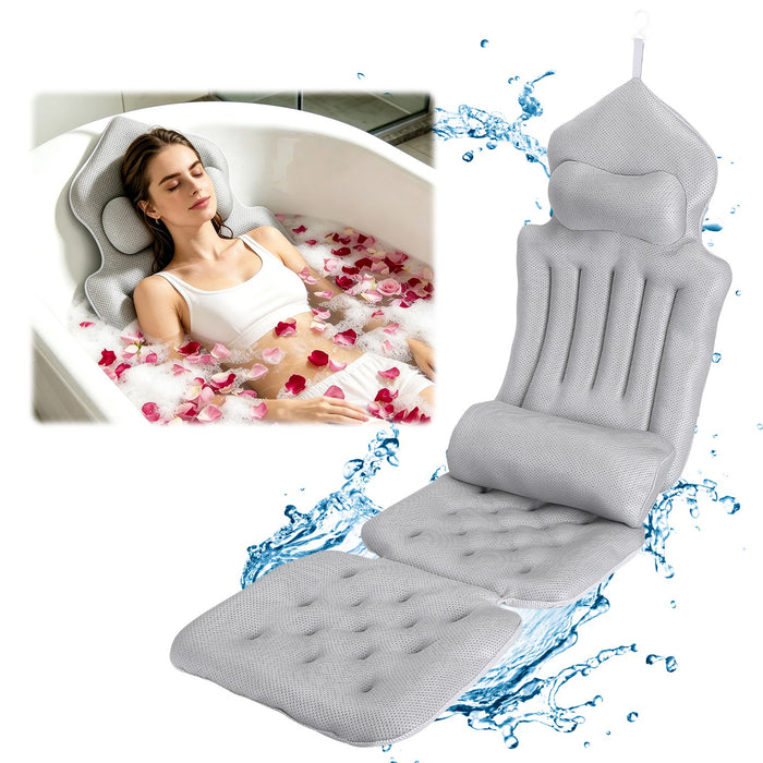 Full Body Bath Pillow – 4D Cushion with Lumbar Support