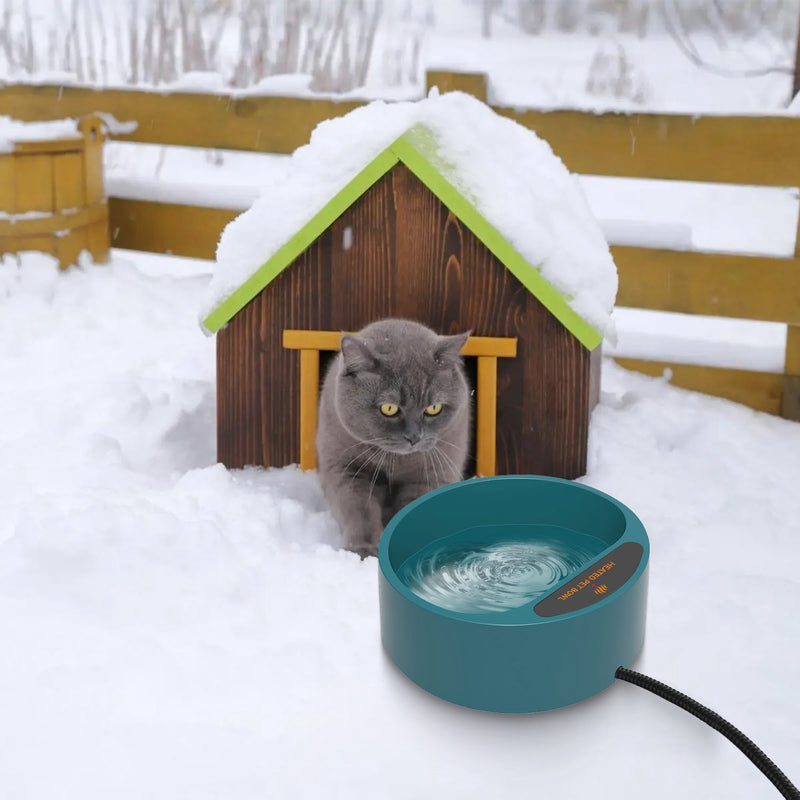 Portable Heated Water Bowl – Heated Bowl for Dogs and Cats 2.2L