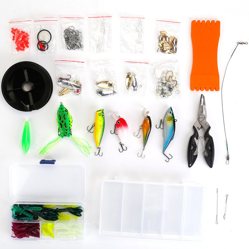 Fishing Lure Kit – 300 Pieces with Portable Boxes