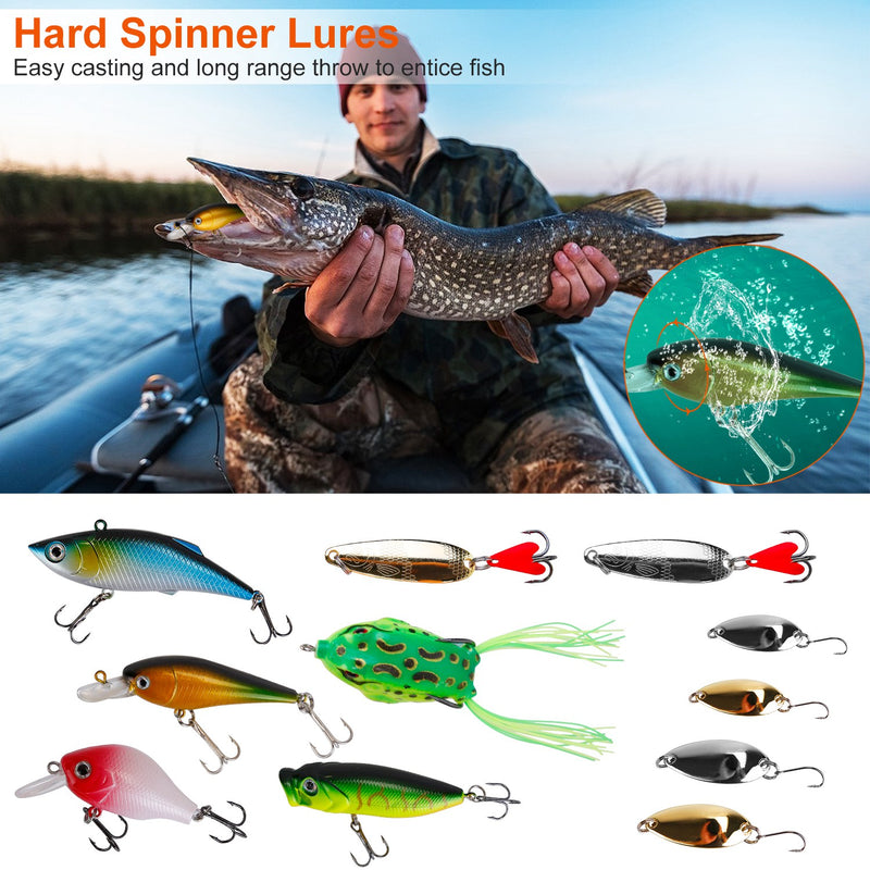Fishing Lure Kit – 300 Pieces with Portable Boxes