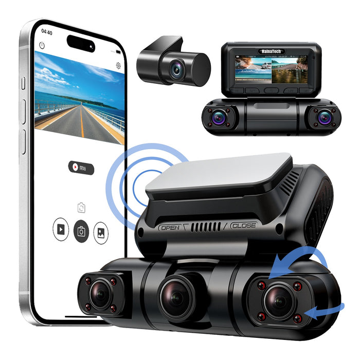Dashcam 360° 4-Channel with GPS and Wi-Fi