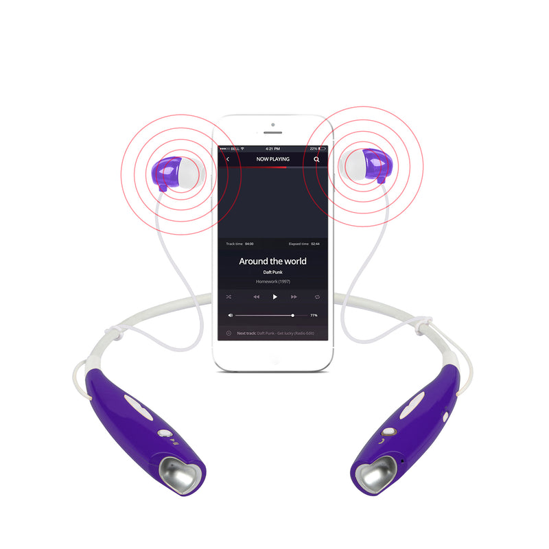 IPX4 Sport Earbuds – Magnetic In-Ear with Microphone and Vibration for Running and Gym