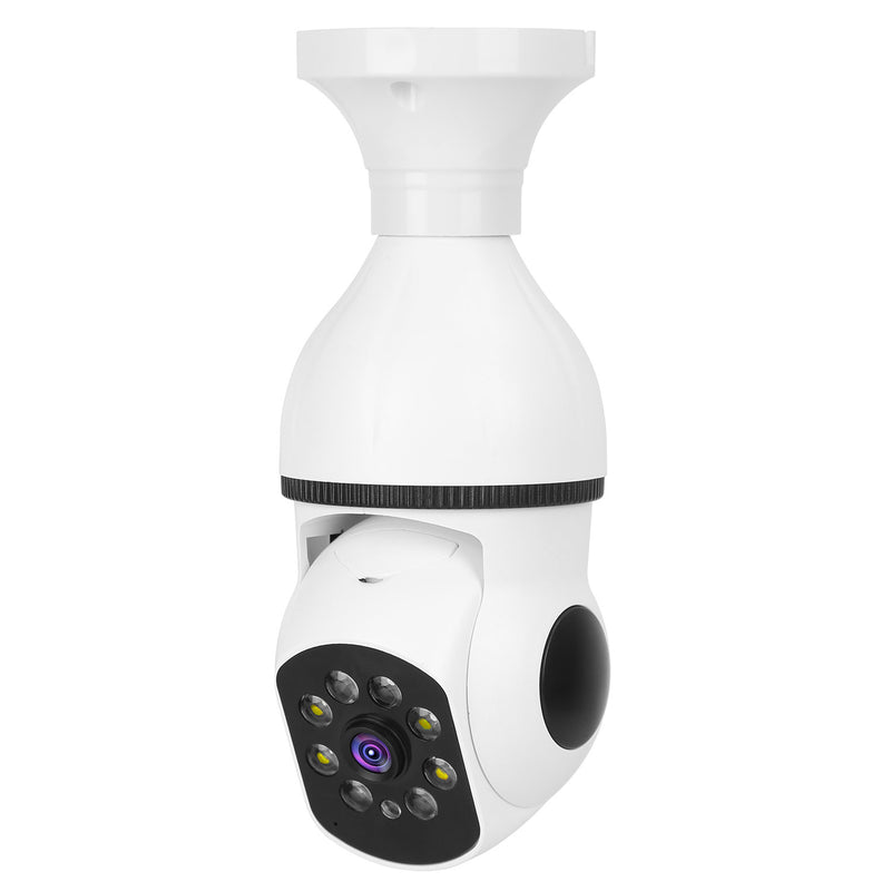 LED Security Camera – E27 Bulb with Night Vision, Audio, and Alexa/Google Control