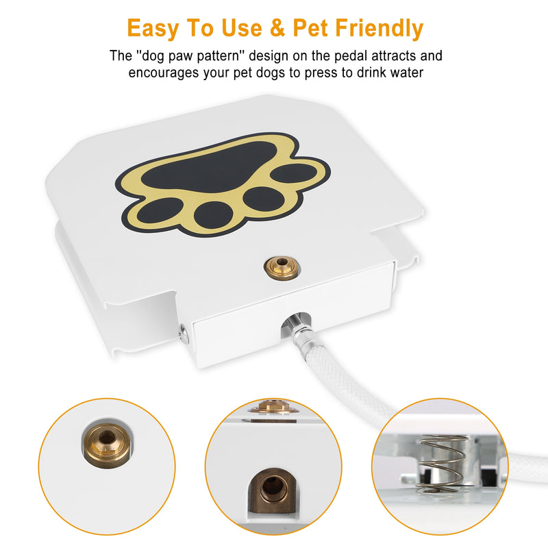 Dog Water Dispenser – Portable Fountain with Safety Pedal