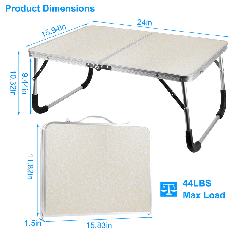 Foldable Laptop Table – Aluminum 20kg, Multifunctional and Portable
