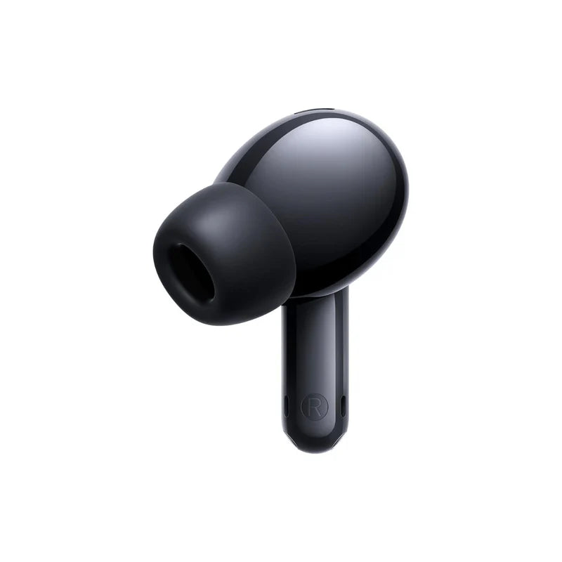 Audífonos Xiaomi Redmi Buds 6 Lite blancos con diseño compacto y auriculares inalámbricos en la imagen.