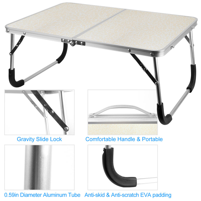Foldable Laptop Table – Aluminum 20kg, Multifunctional and Portable