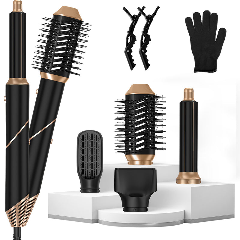 Hot Air Brush – 5-in-1 Kit for Straightening, Curling, and Drying Hair