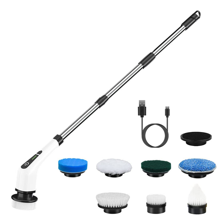 Portable Electric Spin Scrubber – Deep Cleaning for Tub, Floor, and Tiles
