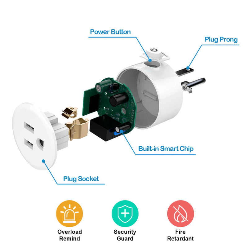 WiFi Smart Socket – Smart Plug with Voice Control and Timer