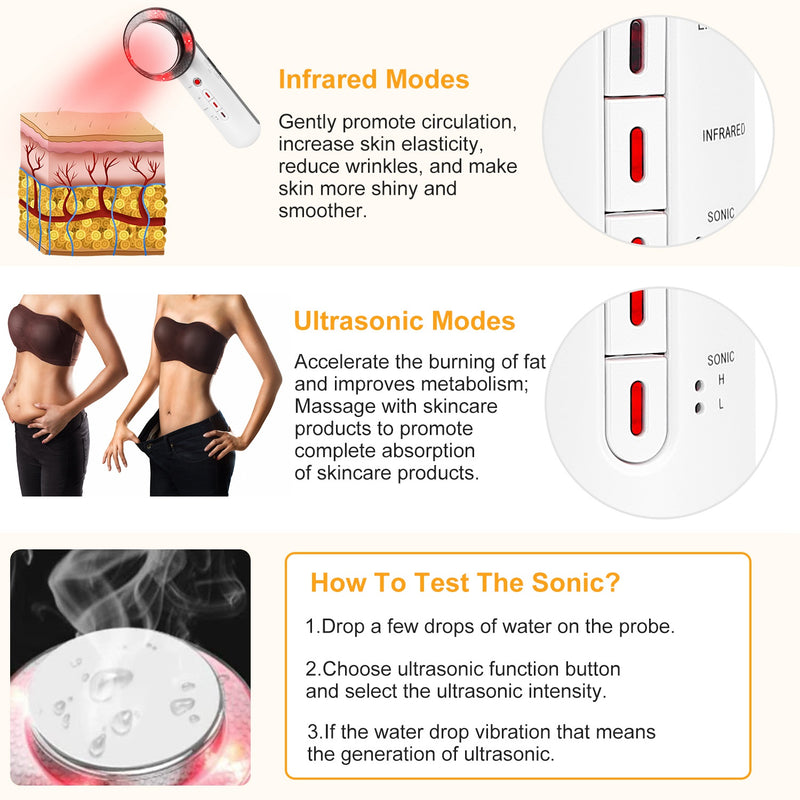 3-in-1 Body Massager – EMS, Ultrasound, and Infrared for Body Shaping and Skin Firming