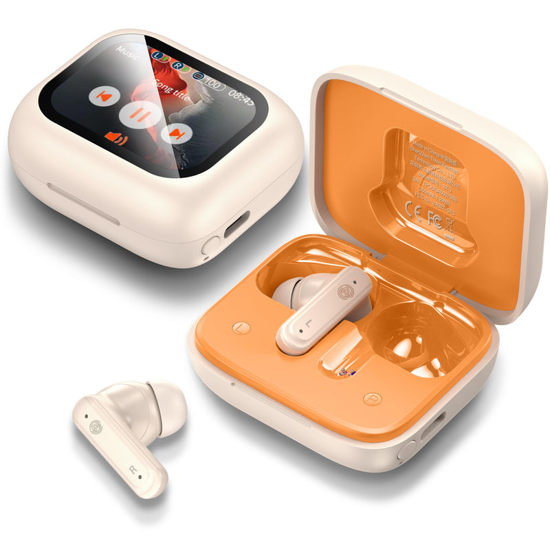 Three Peaches ST3 Wireless Earbuds with Touchscreen Display
