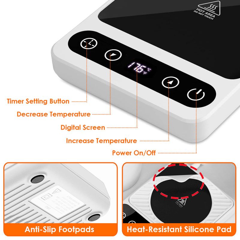 Electric Cup Warmer – 6 Temperature Settings with Timer