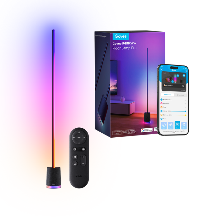 Lámpara de piso con parlante Govee RGBICWW H6079