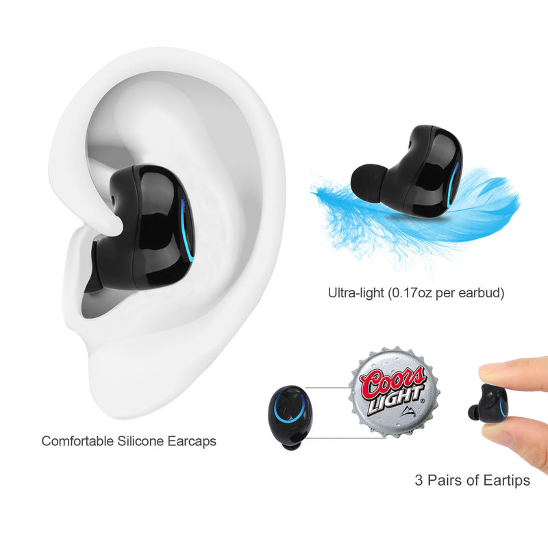 TWS Wireless Earbuds – Stereo with Microphone, Charging Pod, and Call Control