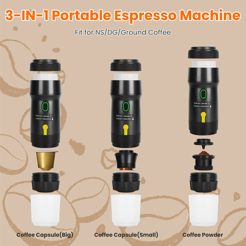 Portable Espresso Machine – For Car, Camping, and Office