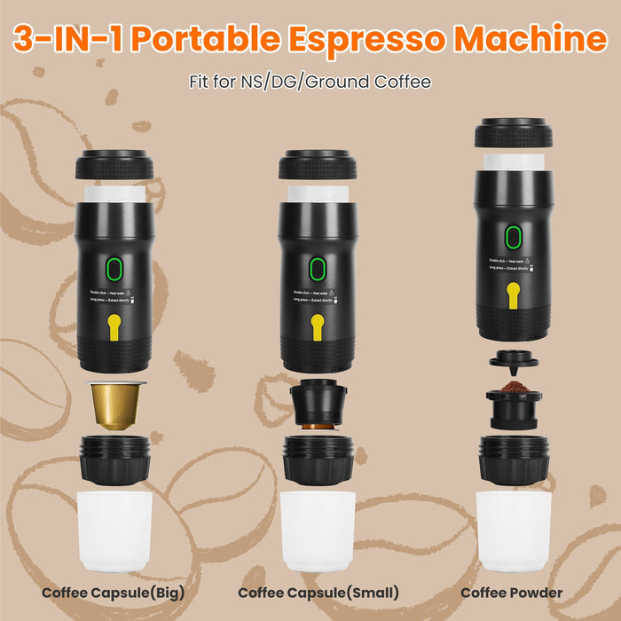 Portable Espresso Machine – For Car, Camping, and Office