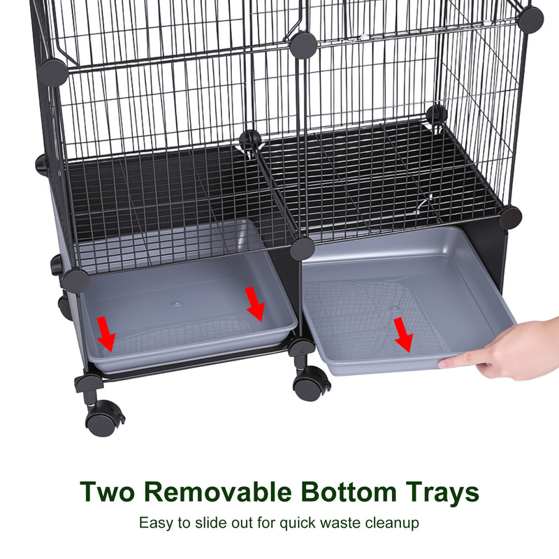 Large Bird Cage – With Wheels, Perches, and Accessories