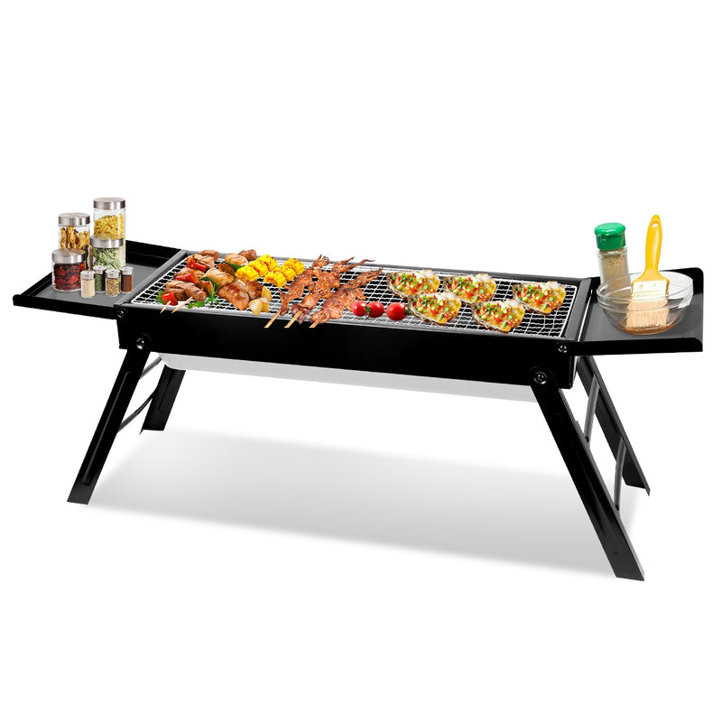 Portable Folding Charcoal Grill – Iron and Stainless Steel