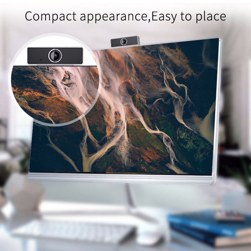 Full HD 1080P USB Webcam – With Stereo Microphone, Autofocus, and Plug & Play