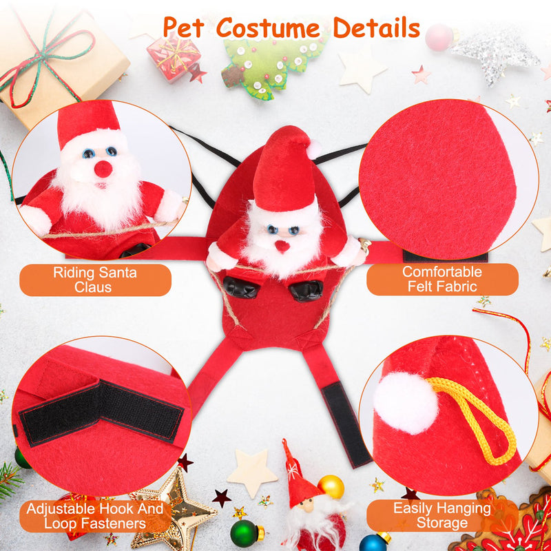 Christmas Costume for Dogs and Cats – Santa Claus Rider Outfit