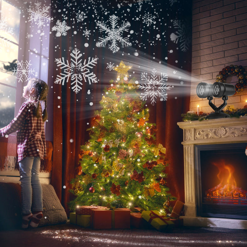 LED Snowflake Projector – Dual Adjustable Head IP44