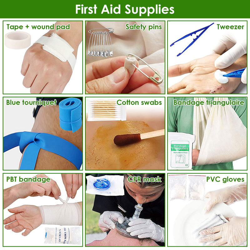 Portable Survival Kit – 47 Pieces for Hiking, Hunting, Camping, and Disasters