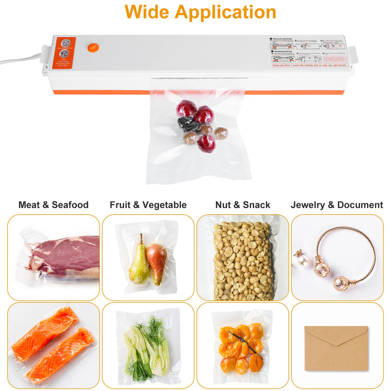 Food Vacuum Sealer Machine – Compact, Electric, and with 10 Bags Included