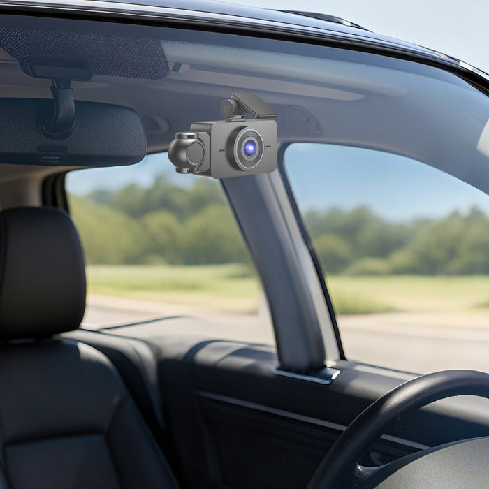 3-Channel Dashcam – Full HD 1080P with WiFi and Night Vision