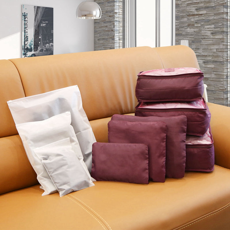 9-Piece Luggage Organizers - Waterproof Storage Bags for Clothes and Lingerie