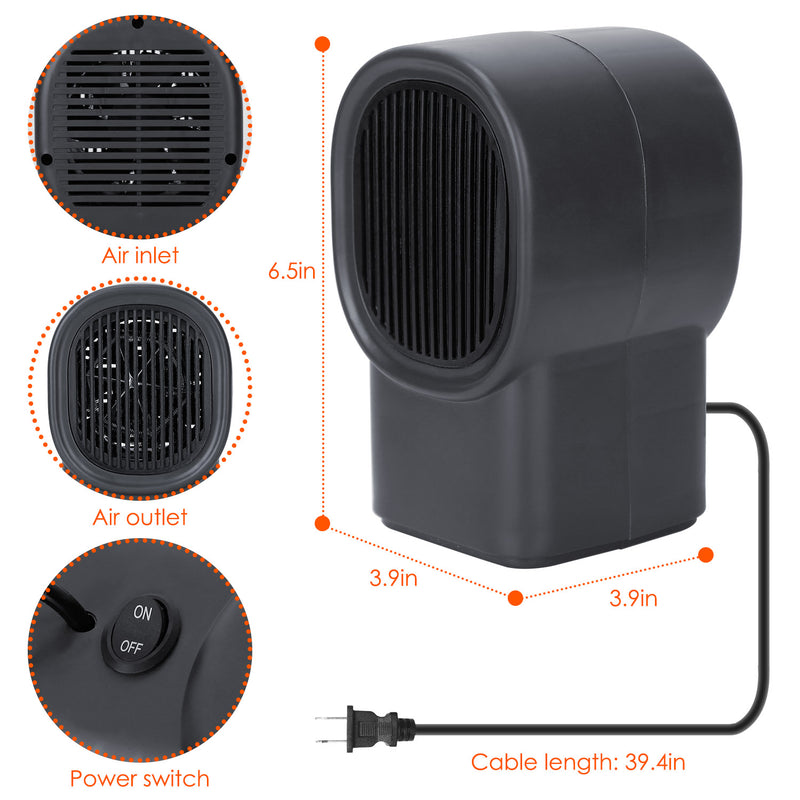 Compact Electric Heater – 400W Portable for Small Spaces