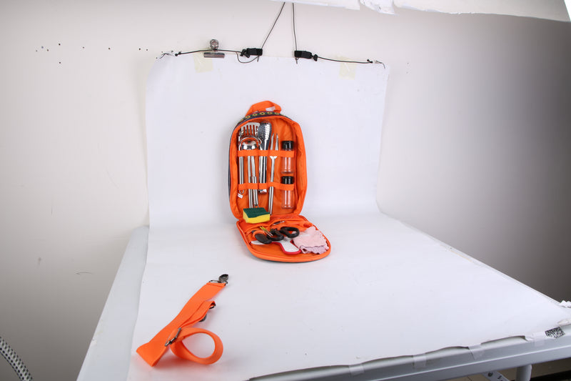 Complete Utensil Kit – Portable Kitchen for Camping, Hiking, and BBQs