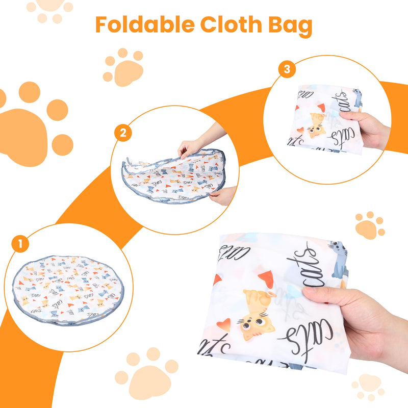 Interactive Cat Toy – Smart Ball with Random Movement, 2 Modes, and Fabric Bag