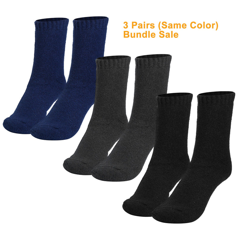 Men's Thermal Socks – 3 Pairs Pack, Soft and Breathable Fleece Lining