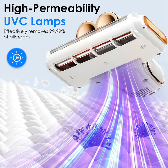 Anti-Allergy Vacuum Cleaner – For Mattresses, Pillows and Cribs with UVC Light and Ultrasound