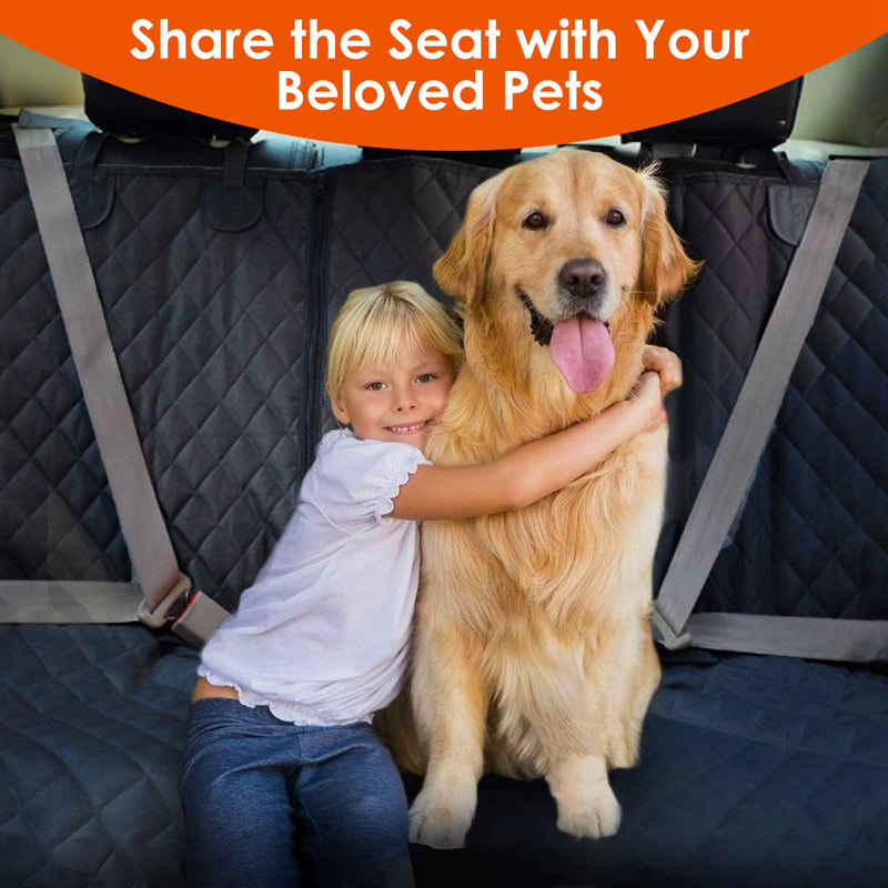 Dog Car Seat Cover - Waterproof and Secure for Car, Truck, and SUV