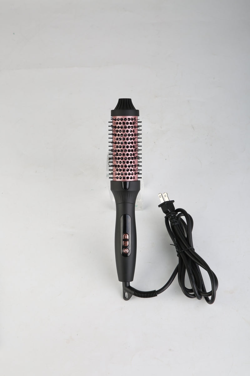 3-in-1 Thermal Brush - Straightener, Curler, and Comb with 10 Temperature Settings