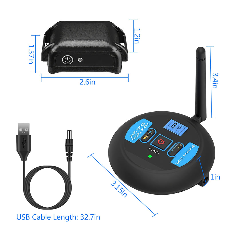 Dog Training System - Wireless Electric Fence with Safety Collar