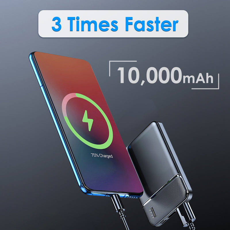 High-Capacity Portable Charger – Power Bank with Included USB Cable