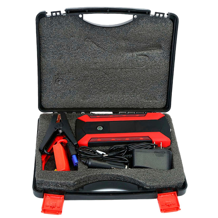 12V Car Battery Charger - 28000mAh with 4-Mode LED Flashlight
