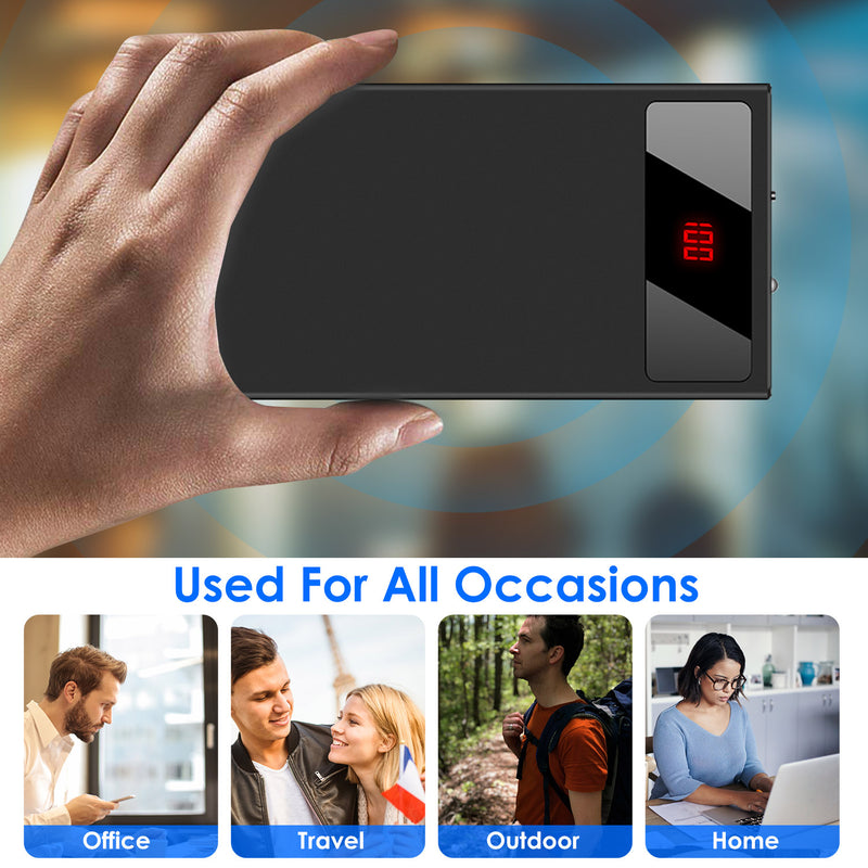 Dual USB Power Bank – 20000 mAh Ultra-Slim with Remaining Power Display