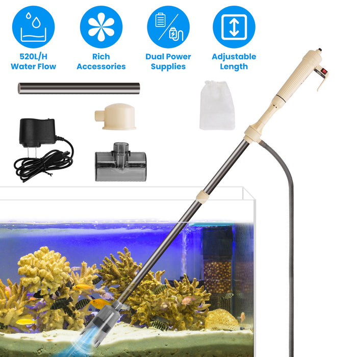 Electric Aquarium Vacuum Cleaner – Adjustable Multifunctional Kit