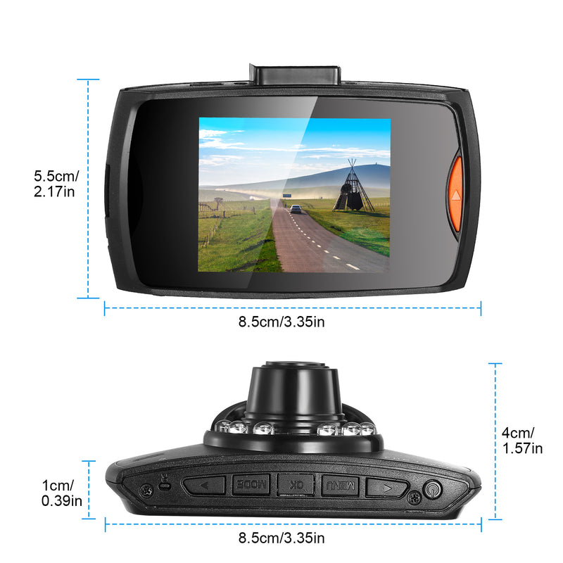 Car Video Recorder – Full HD 1080P with Night Vision and Loop Recording